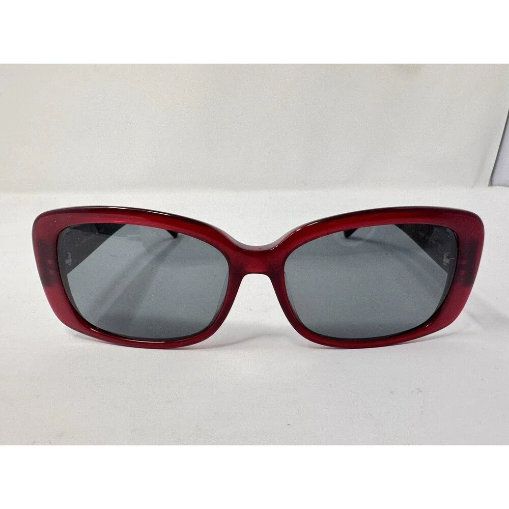Fendi FS5210 Sunglass Frames Only 55-15-135 Red Burgundy Italy 604 Authentic